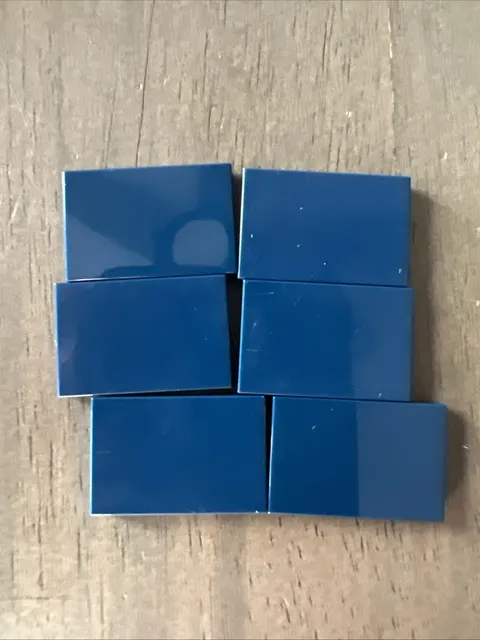 LEGO 26603 Dark Blue Tile 2x3 - 6 Pieces