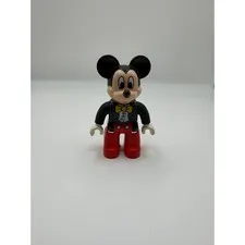 LEGO Duplo Mickey Mouse Tuxedo Black Suit Yellow Bow Tie Disney Minifigure