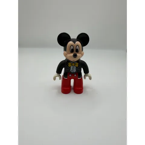 LEGO Duplo Mickey Mouse Tuxedo Black Suit Yellow Bow Tie Disney Minifigure