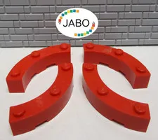(F11/15/1) LEGO 4 x 72140 Quarter Brick Round Brick 4x4 red