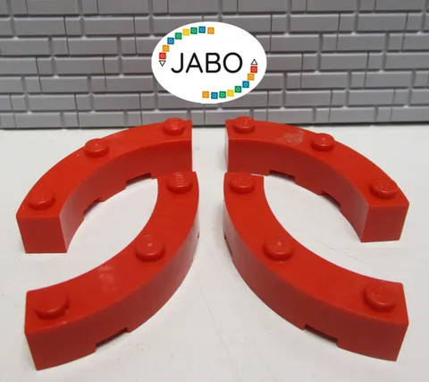 (F11/15/1) LEGO 4 x 72140 Quarter Brick Round Brick 4x4 red