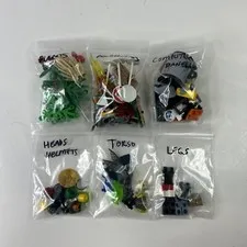 Lego Lot Of Minifigure Accessories Weapons Swords Plants Mix Color Style