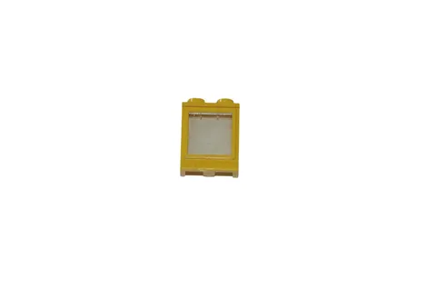 Lego® 12V TRAIN Railway Window 2x2 YELLOW with Glas