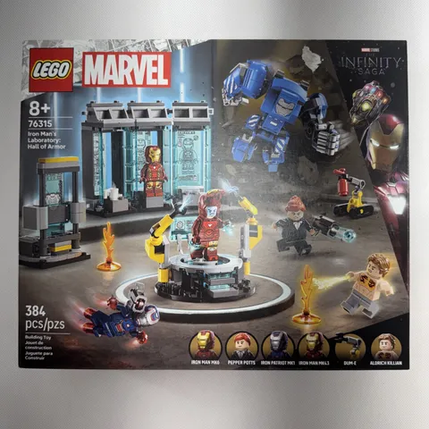 LEGO Marvel Iron Man's Laboratory: Hall of Armor 76315 - 384 Pcs - Brand New