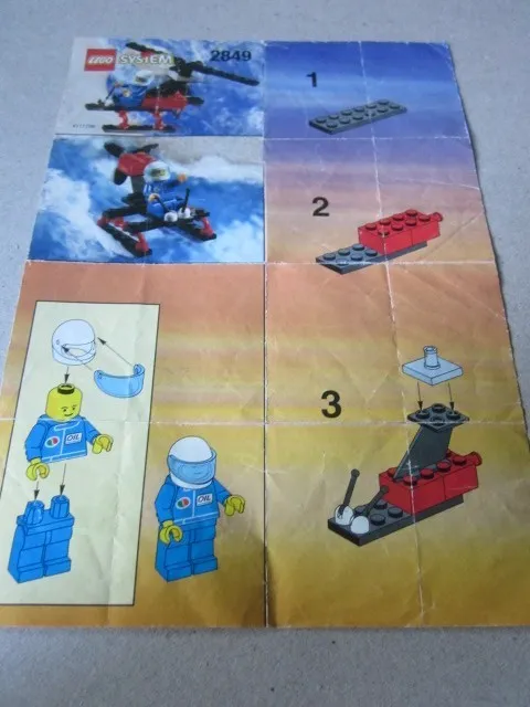 Lego Building Instructions Instruction System 2849 Helicopter Helicopter
