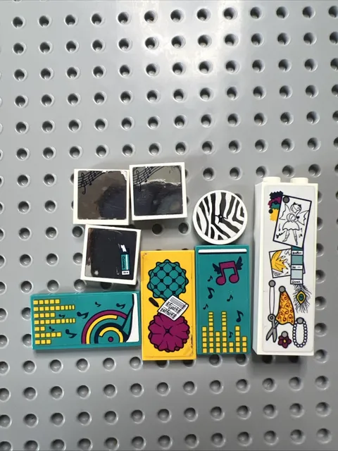 LEGO Friends 41341 Andrea’s Bedroom Parts Lot of 8 Replacement Brick Tile