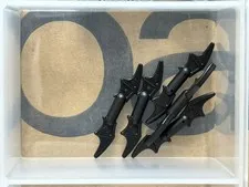 LEGO Parts - Black Minifigure, Weapon Batman Batarang - No 98721 - QTY 5