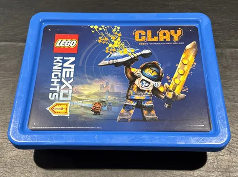 LEGO Nexo Knights Clay Stackable Storage Case Blue Organizer Box