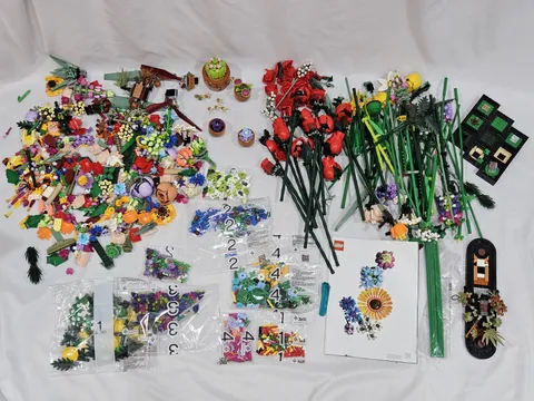 LEGO Botanicals Bulk Parts Pieces Lot 6 Lbs Flowers Stems Leaves Plants Mixed