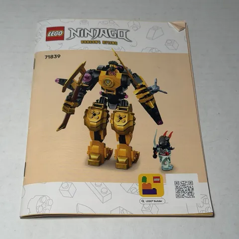 Lego Ninjago Dragon’s Rising 71839 Arin’s Spinjitzu Battle Mech Manual Only