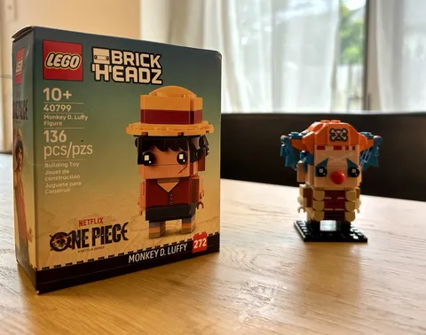 LEGO 40799 Brickheadz Monkey D. Luffy Figure Lego 40800 Buggy The Clown Lot