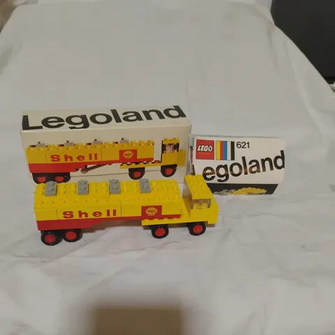 Vintage 1970 LEGO Legoland 621 Shell Tanker Truck - With Box & Manual - RARE