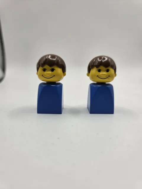 LEGO Basic 1980's Figure Set Of 2 Vintage Pieces Sold As Is