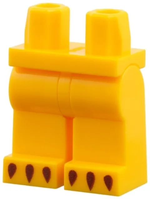 Lego New LION Minifigure LEGS Bright Light Orange Reddish Brown Claws Part 28-11