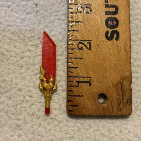 LEGO NINJAGO Dragons Rising - Minifigure Weapon Sword Reveal Blade Red