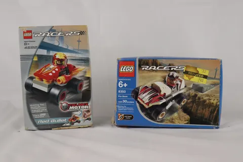 Lego Racers 4582 Red Bullet & 8350 Pro-Stunt Lot - Please read description