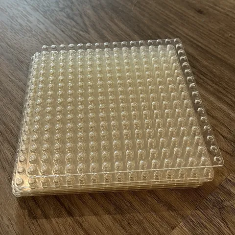 LEGO Clear Studded Baseplate Bulk Lot (10) Plastic Building Baseplates