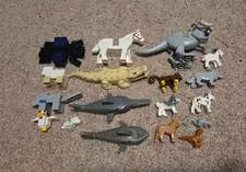 LEGO Animals and Minecraft Figures LOT Wampa, Sharks, Dogs, etc