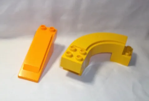 Lego Duplo Road Parts - Yellow and Lt. Orange in Dora 7332