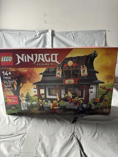 LEGO 71858 NINJAGO Four Weapons Blacksmith - Unopened, Damaged Box