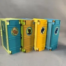 LEGO Disney Empty Storybook Lot of 4 Peter Pan Mirabel 43177 Belle 43176 Ariel
