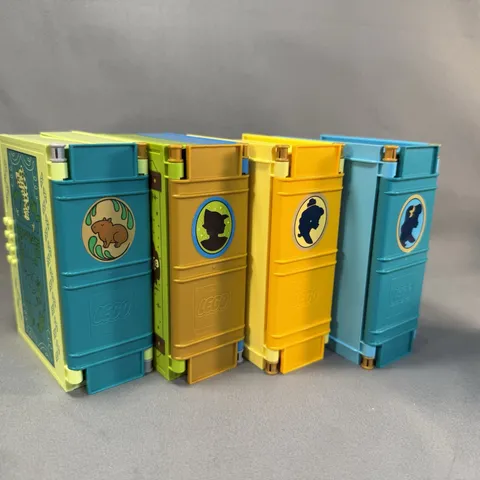LEGO Disney Empty Storybook Lot of 4 Peter Pan Mirabel 43177 Belle 43176 Ariel