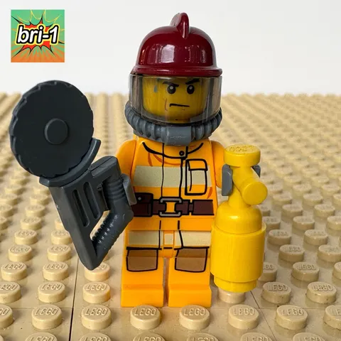 LEGO City, Fire: Fireman, SAW, cty0301, 853378, PACK,  2012, YELLOW ORANGE