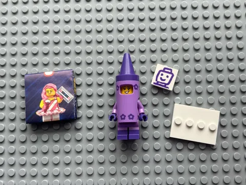 Lego Crayon Girl Minifigure tlm152 Purple Crayon The Lego Movie