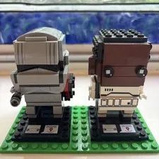 LEGO #41485 #41486 Brickheadz Finn & Captain Phasma StarWars Complete Set No Box