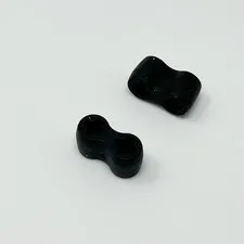 45590 LEGO Parts Technic Axle Connector Double Flexible (Rubber) BLACK (2)