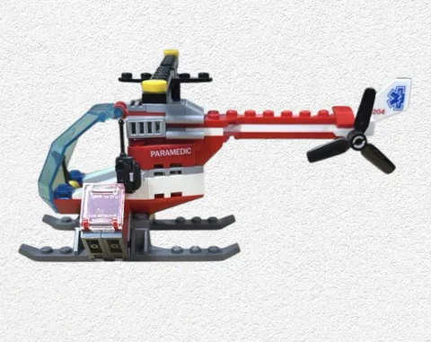 Lego City Rescue Paramedic Helicopter #60204 City Hospital Rare Retired