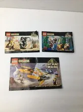 Vintage LOT of Lego Star Wars 7131, 7121,7101 Instructions/Manual ONLY