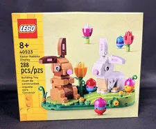 LEGO Easter Rabbits Display Seasonal Building Toy Set 40523 NEW