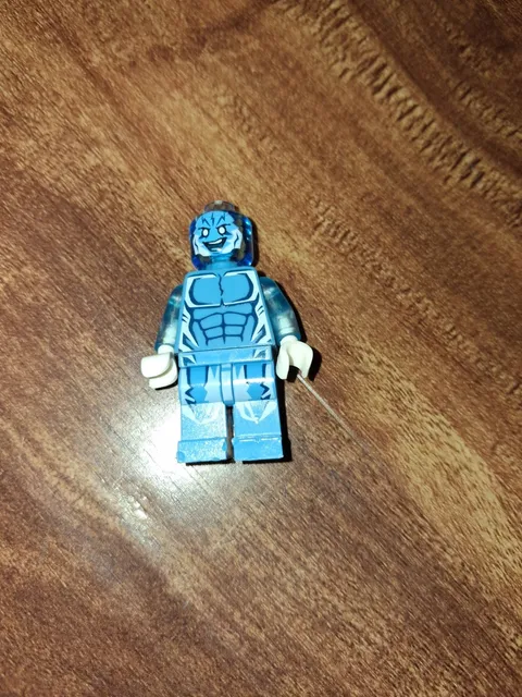 Electro Lego Blue Clear Minifigure Spiderman Marvel Avengers Sh105