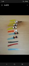 Lego Ninjago Lego Mixed Lot Of 9.5 Swords Red Black Blue Green Orange Yellow