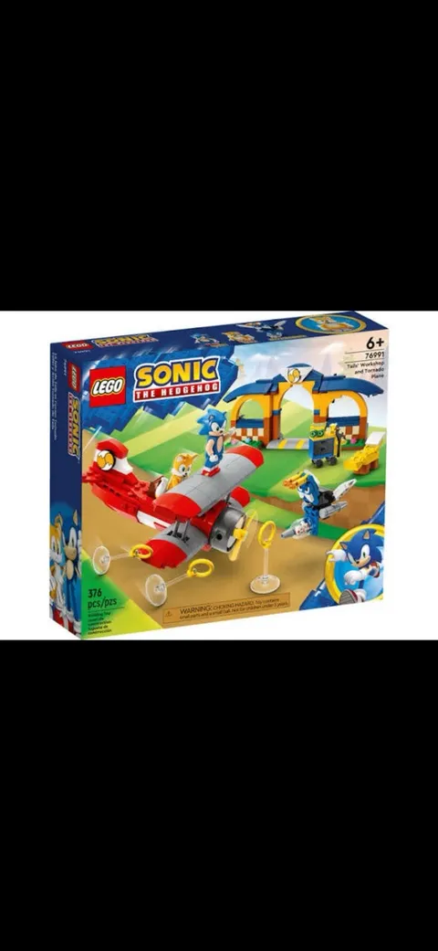 LEGO Set 76991 Sonic the Hedgehog: Tails' Workshop & Tornado Plane No Box