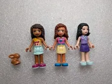 Lego Friends Minifigures Only from #41340 Friendship House Emma Olivia Andrea