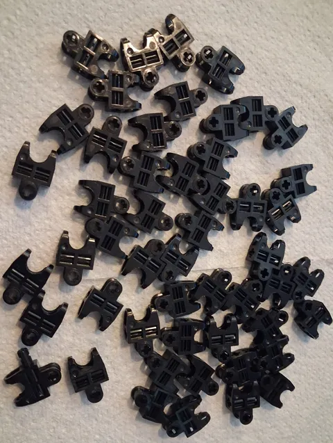 H-1 Lego Lot 51 Black Technic Axle Connector 32174 8733 8923 8811