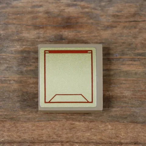 LEGO Slope 2x2x2/3 Marvel Gold Armor Plate w/ Dark Red Trapezoid 15068pb483