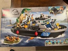 LEGO Jurassic World Baryonyx Boat Escape 76942 Set 308 Pieces 8+ Boats Float