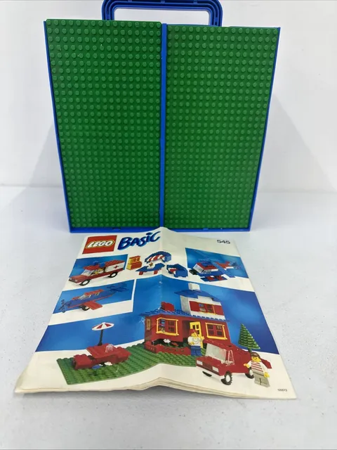 Lego Blue Storage Carry Case with 3 Baseplates & 9 Compartments Lego Basic 545