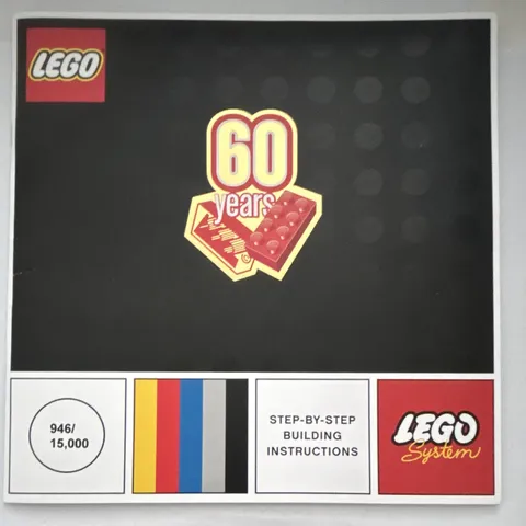 LEGO 60 Years Step-by-Step Illustrated Instructions Booklet, English (2018) 946