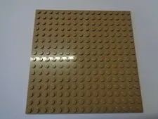 lego plate plate 16 x 16 91405 Dark Tan