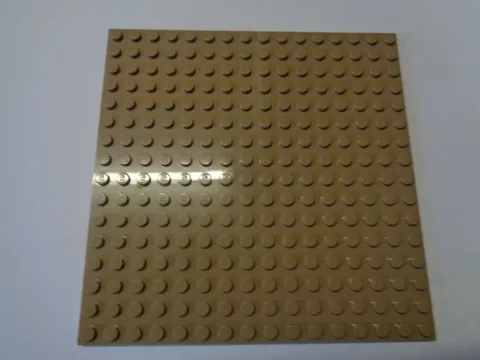 lego plate plate 16 x 16 91405 Dark Tan