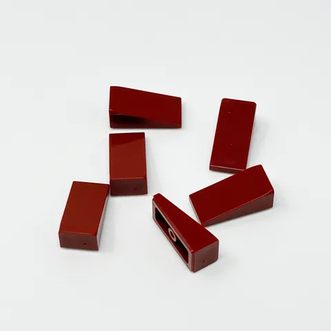 5404 LEGO Parts Slope 18 2x1x2/3 DARK RED (6)