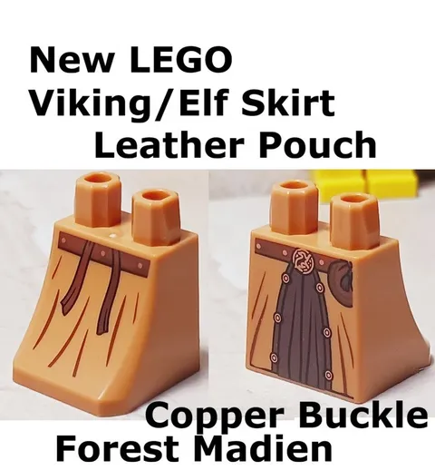 New LEGO Skirt LEGS Copper Belt Viking Elf Warrior Medium Nougat Robe Pouch