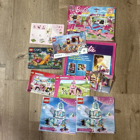 Lot LEGO  Princess Barbie frozen  - INSTRUCTIONS ONLY manuals retired 
