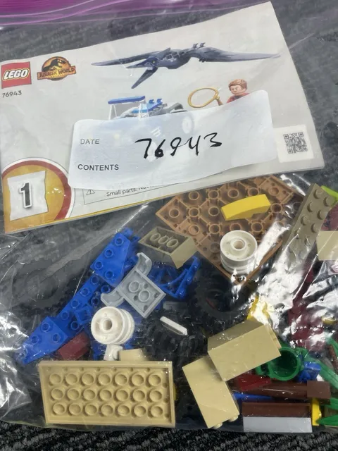 🔥 LEGO 76943 • Jurassic World Pteranodon Chase Set Incomplete No Box For Parts