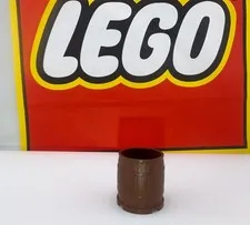 Lego 30139 Reddish Brown Container Barrel 4 x 4 x 3.5 Open Bucket Replacement