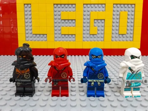 Lego Ninjago Minifig Kai Jay Zane Cole Ninja Samurai Dragon Rising Set